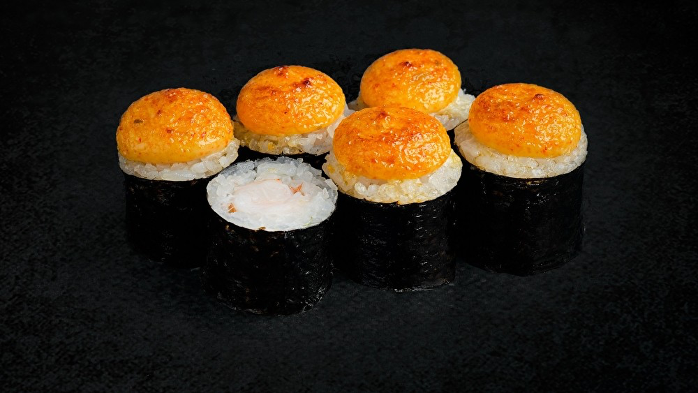 Запеченные маки креветка