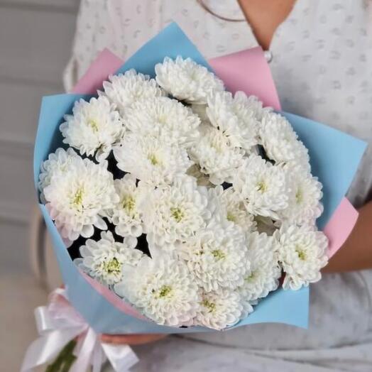 5 хризантем