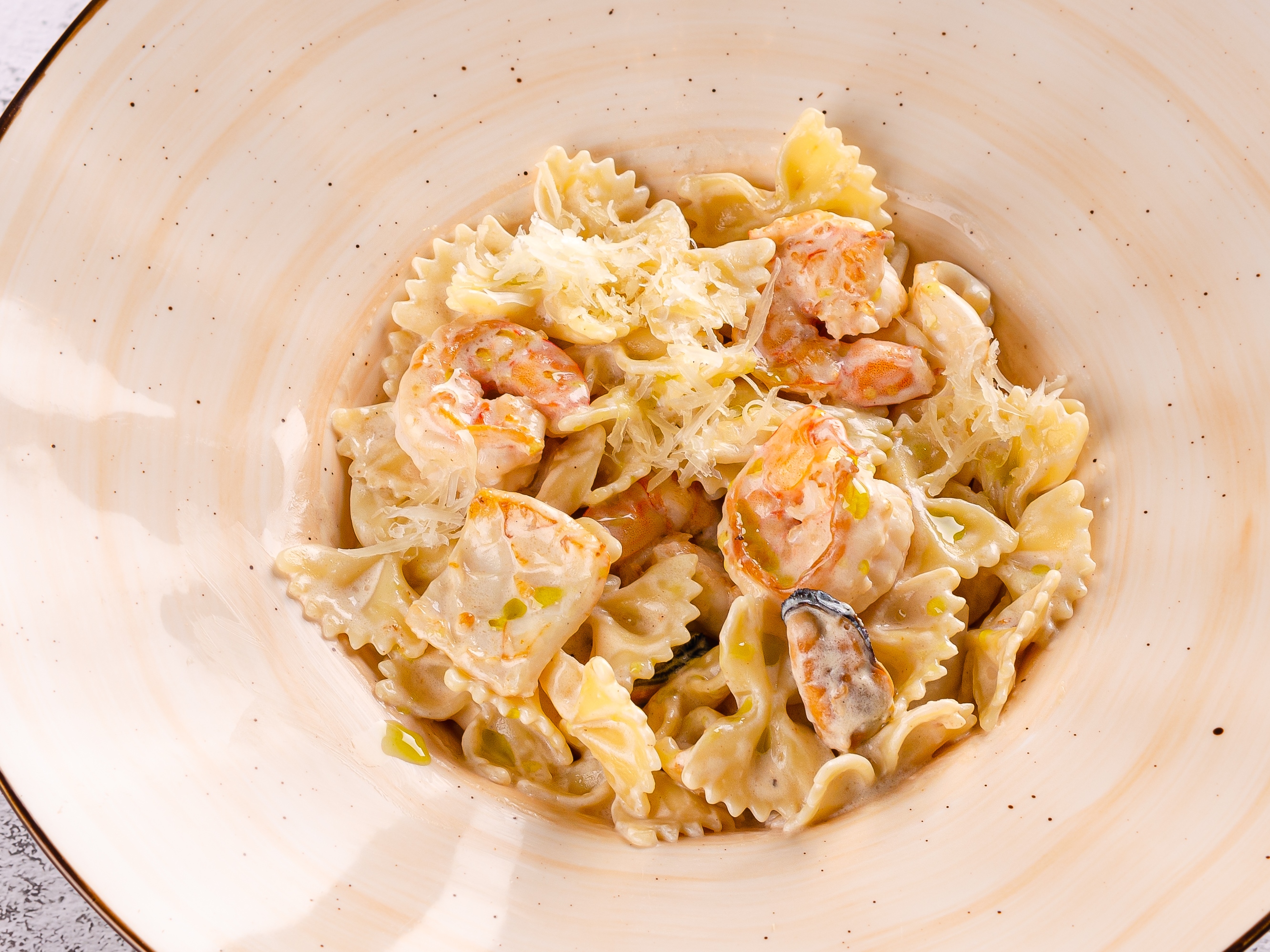 Фарфале с морепродуктами