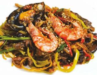 Чапче с морепродуктами