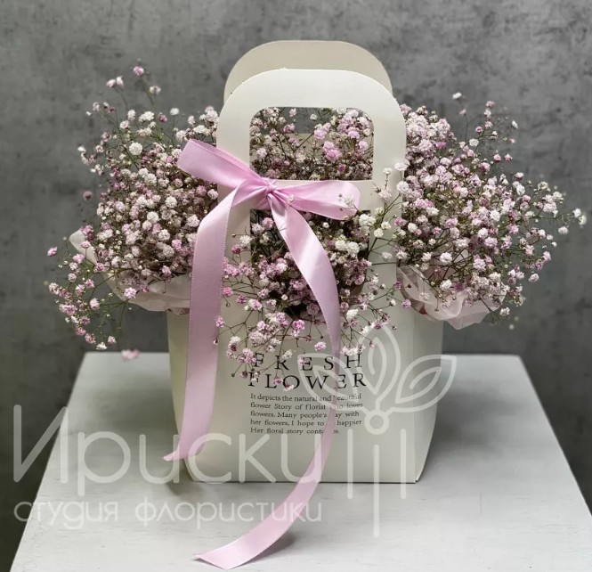 Сумочка с воздушной гипсофилой