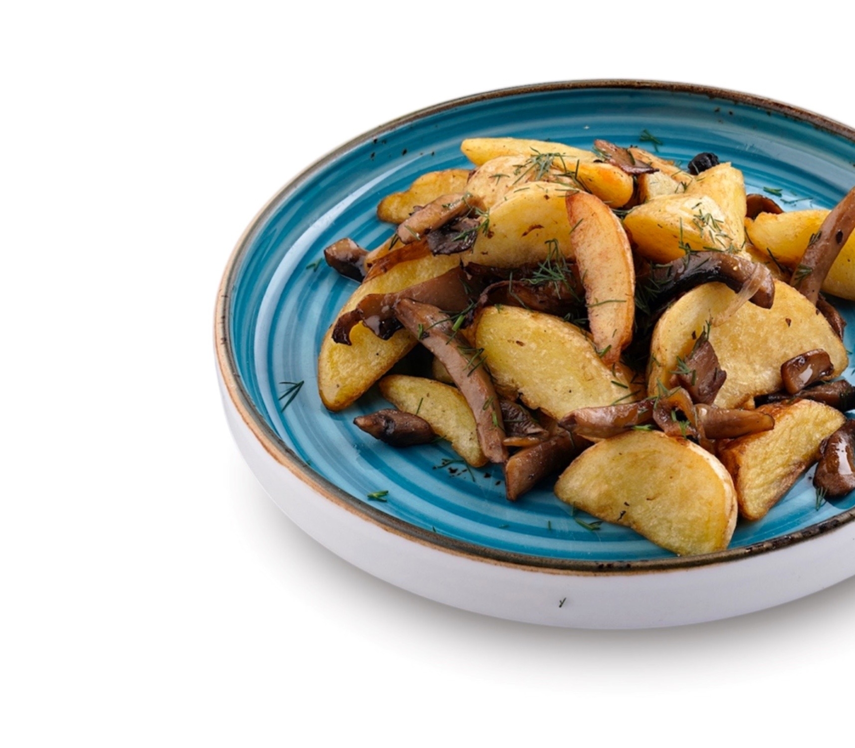 Жареный картофель с грибами