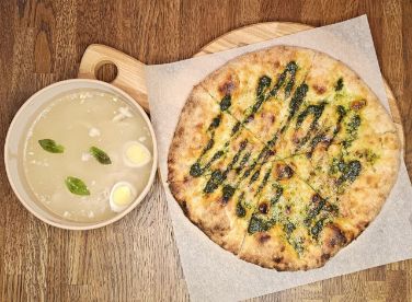 Комбо обед с фокачча песто