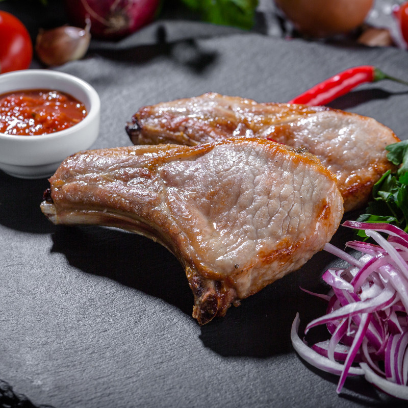 Шашлык из свининой корейки