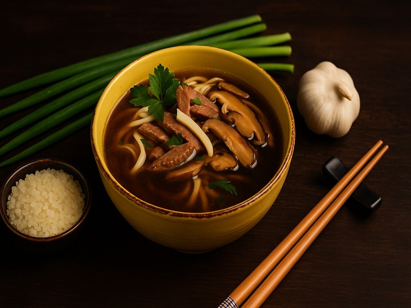 Бульон с говядиной