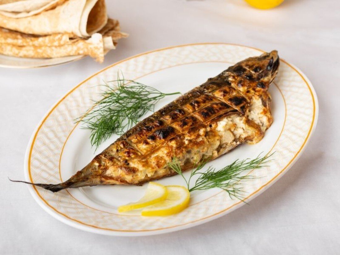 Скумбрия на мангале 450г