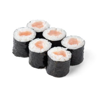 Классический ролл с копченым лососем