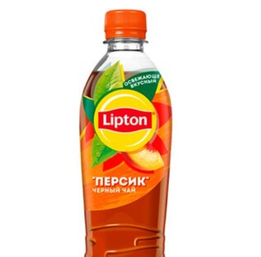 Черный холодный чай Lipton со вкусом персика