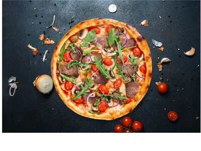 Пицца с ростбифом