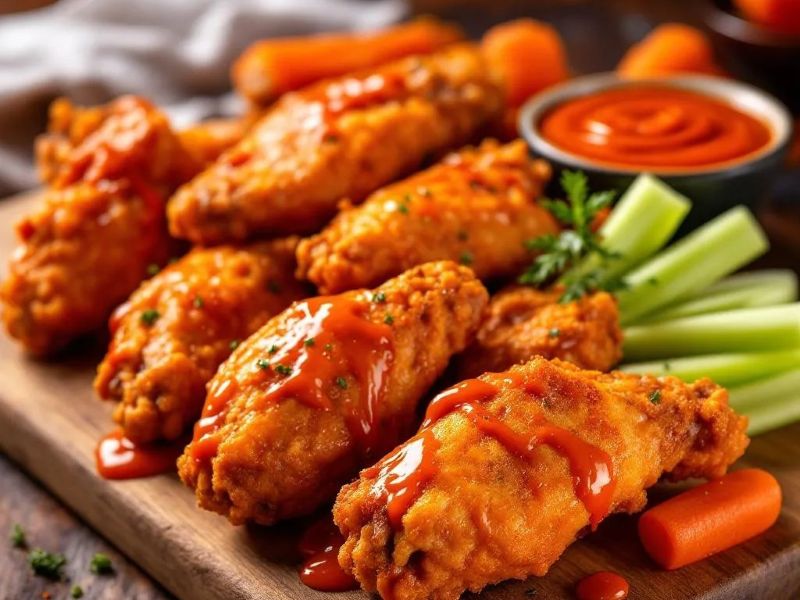 Крылья kfc в соусе баффало