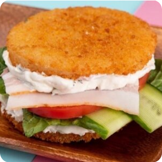 Суши-бургер с беконом