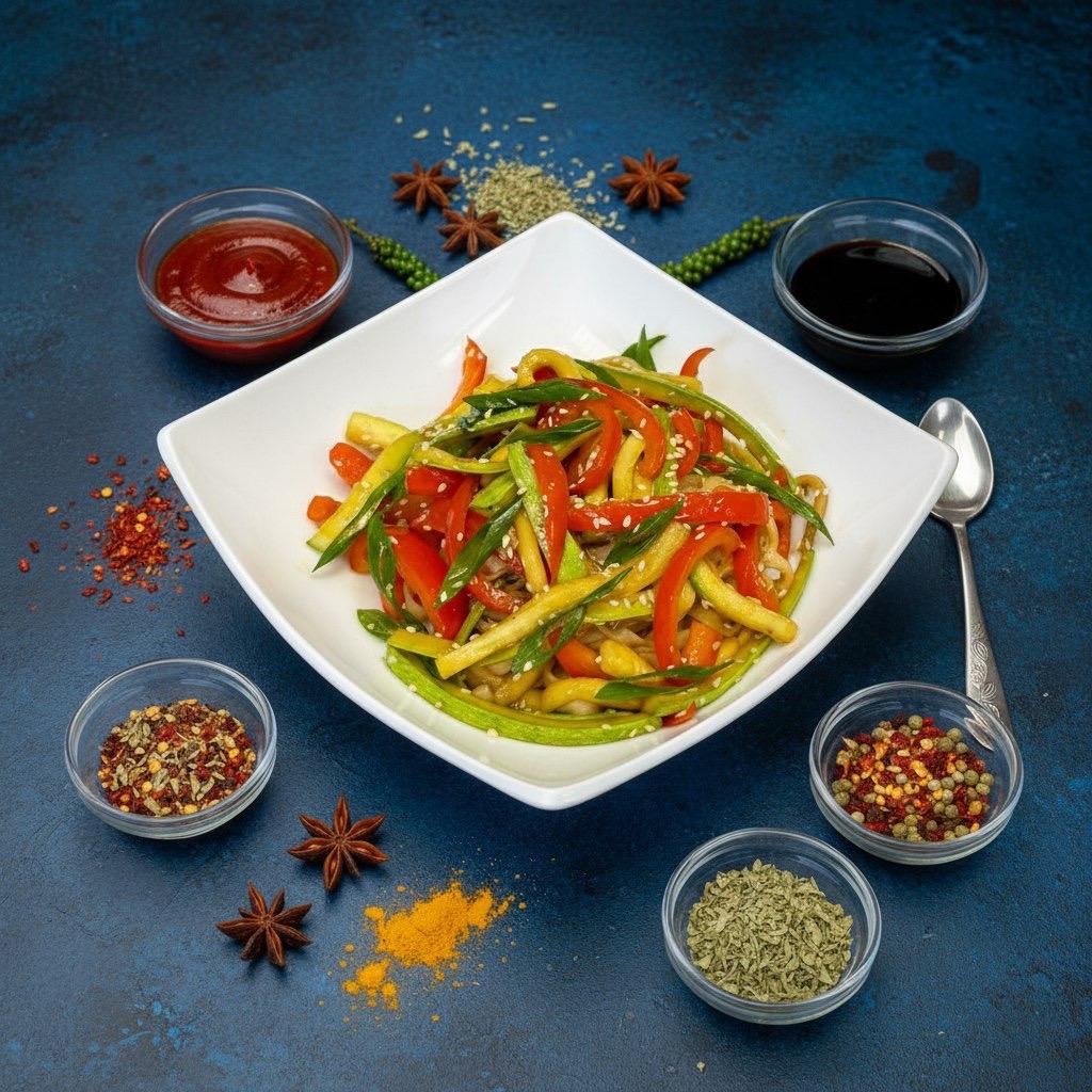 Удон с овощами