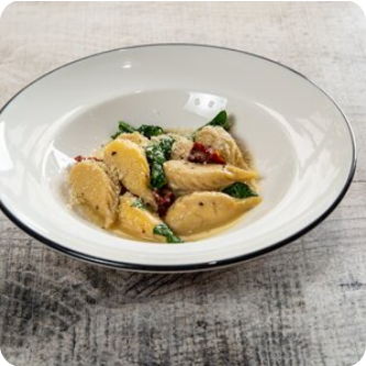 Равиоли с картофелем и шпинатом