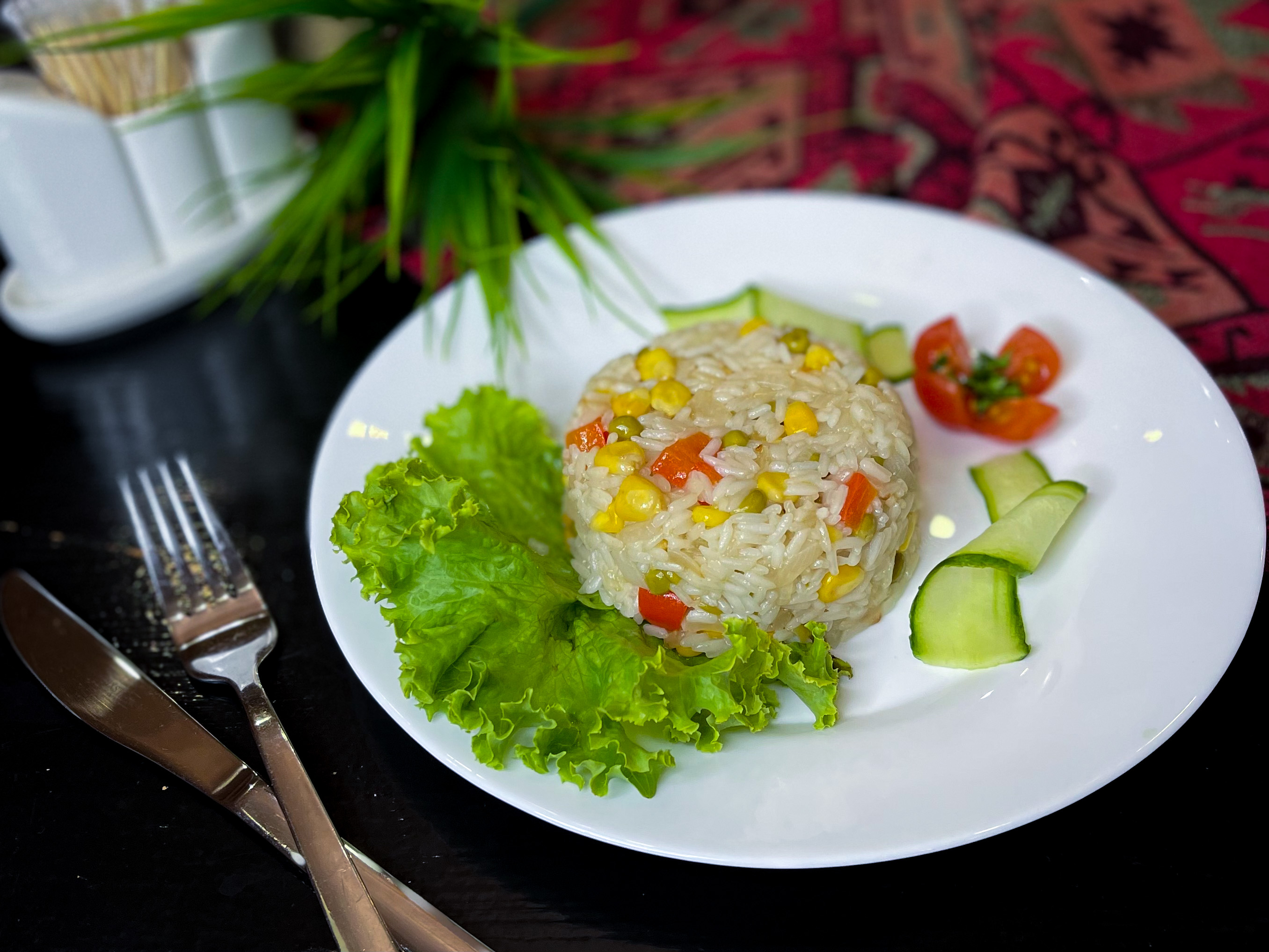 Жасминовый рис с овощами