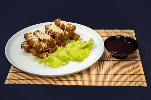 Гренки с чесночным соусом