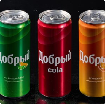 Напиток газированный Добрый Кола Ледяной лимон 0,3л