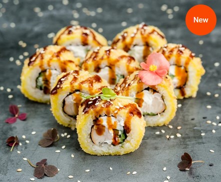 Жареный мини бикини курица, сыр, огурец