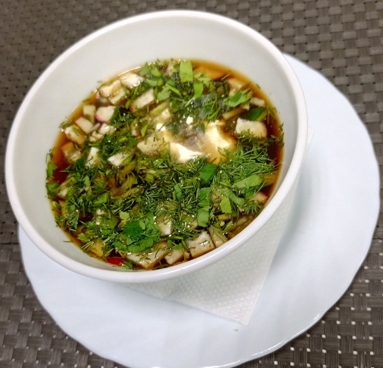 Окрошка на квасе