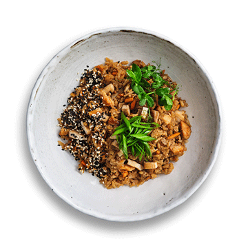 Тяхан со свининой