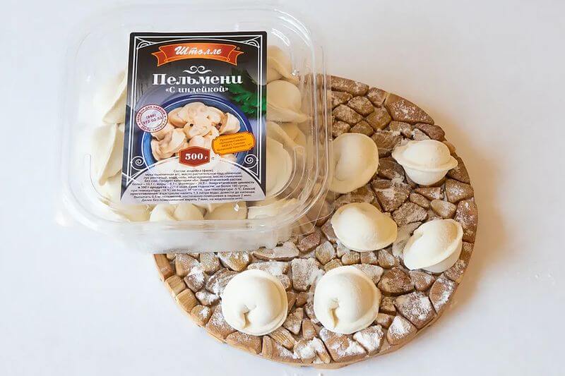 Пельмени с индейкой 0.5кг
