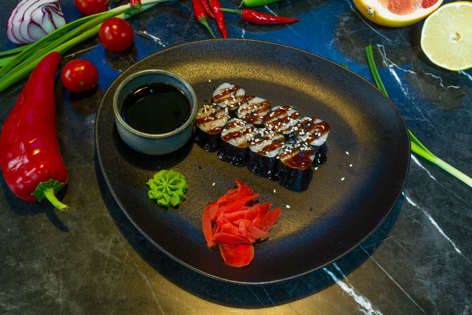 Мини унаги маки с угорем