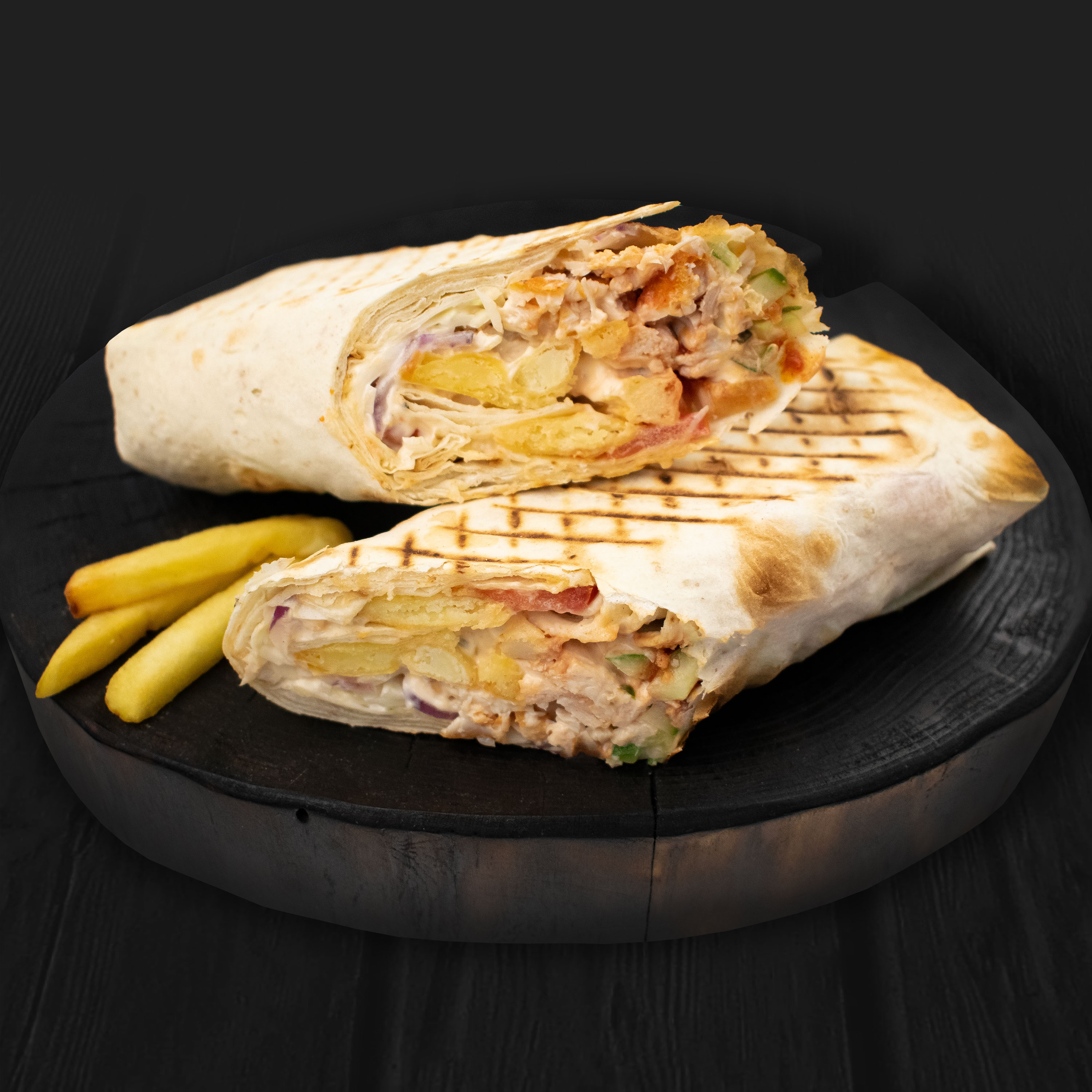 Шаурма с картофелем фри