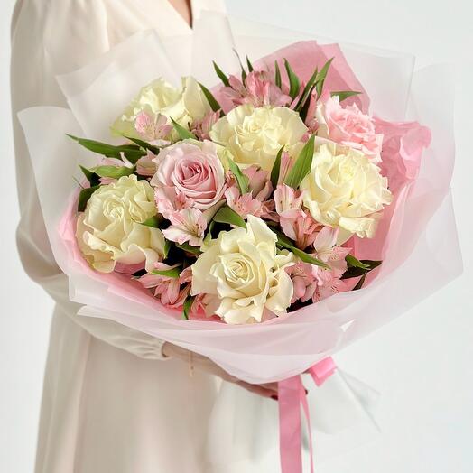 Авторский букет «Твоя любовь манила» из роз