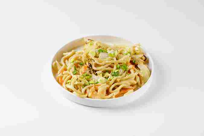 Лапша с Морепродуктами в сливочном соусе