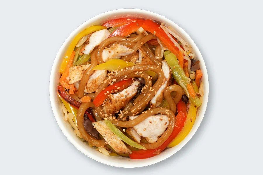 Удон с курицей