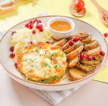 Отбивная из курицы со шпинатом