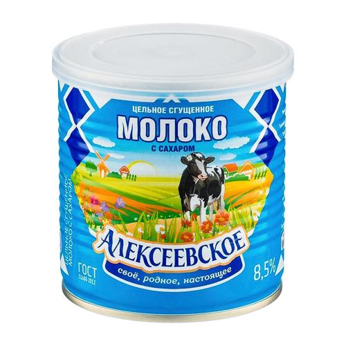 Молоко сгущенное Алексеевское с сахаром 8.5% 360г