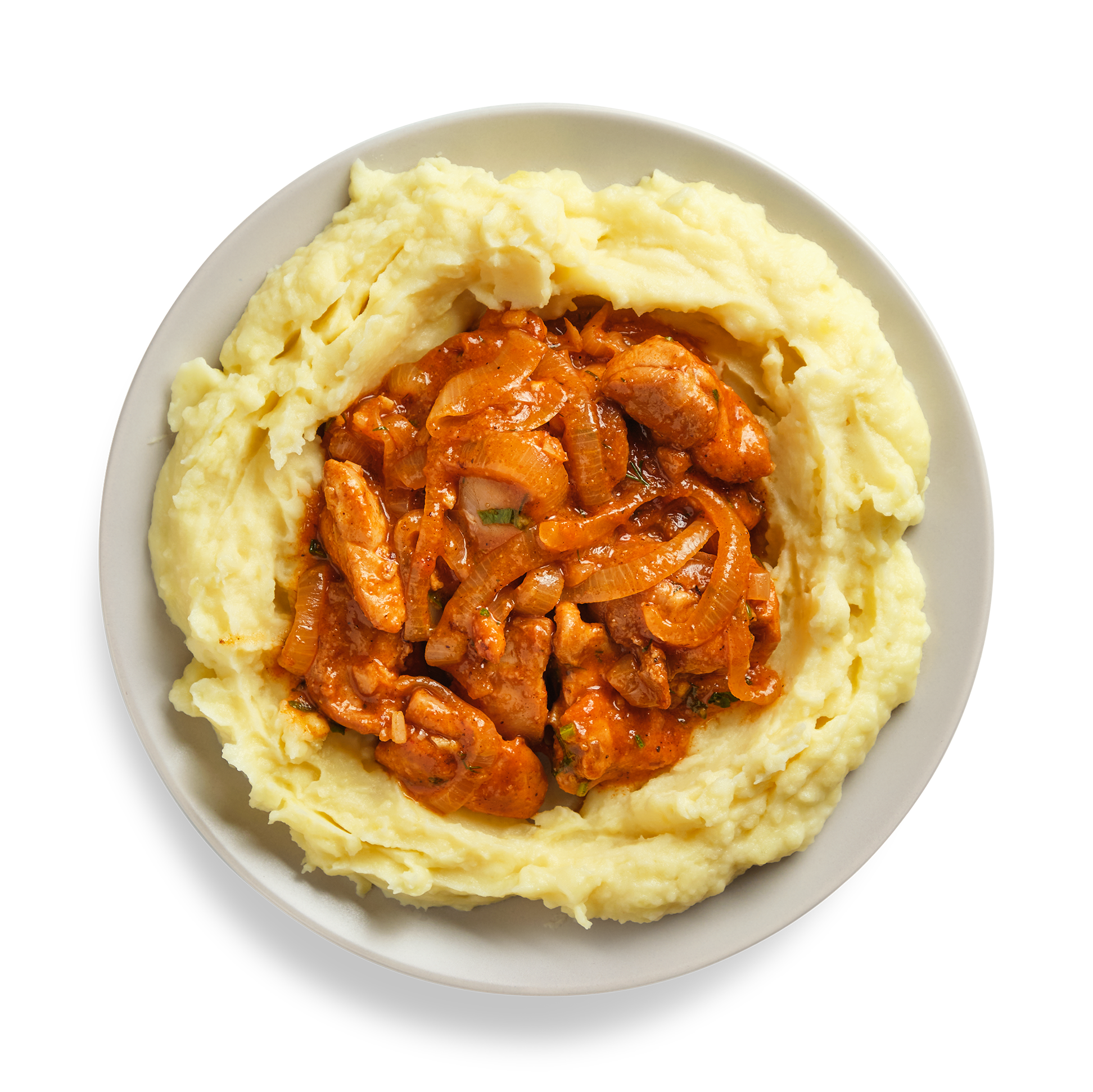 Чахохбили из курицы с пюре