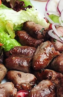 Шашлык: печень, сердце, почки