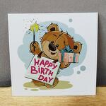 Открытка "Happy birthday"
