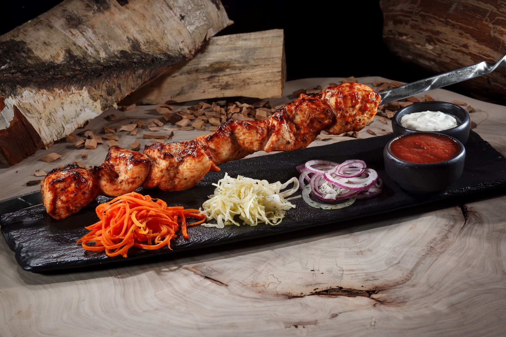 Шашлык из филе индейки