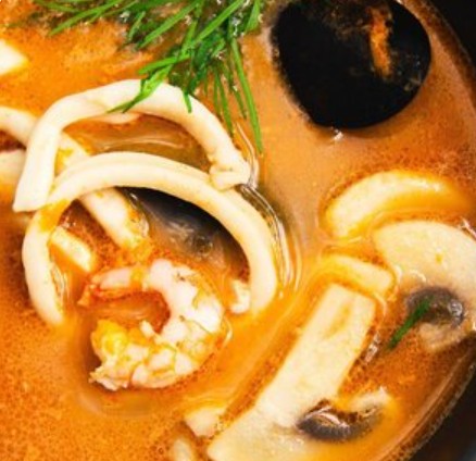 Суп Том ям с морепродуктами