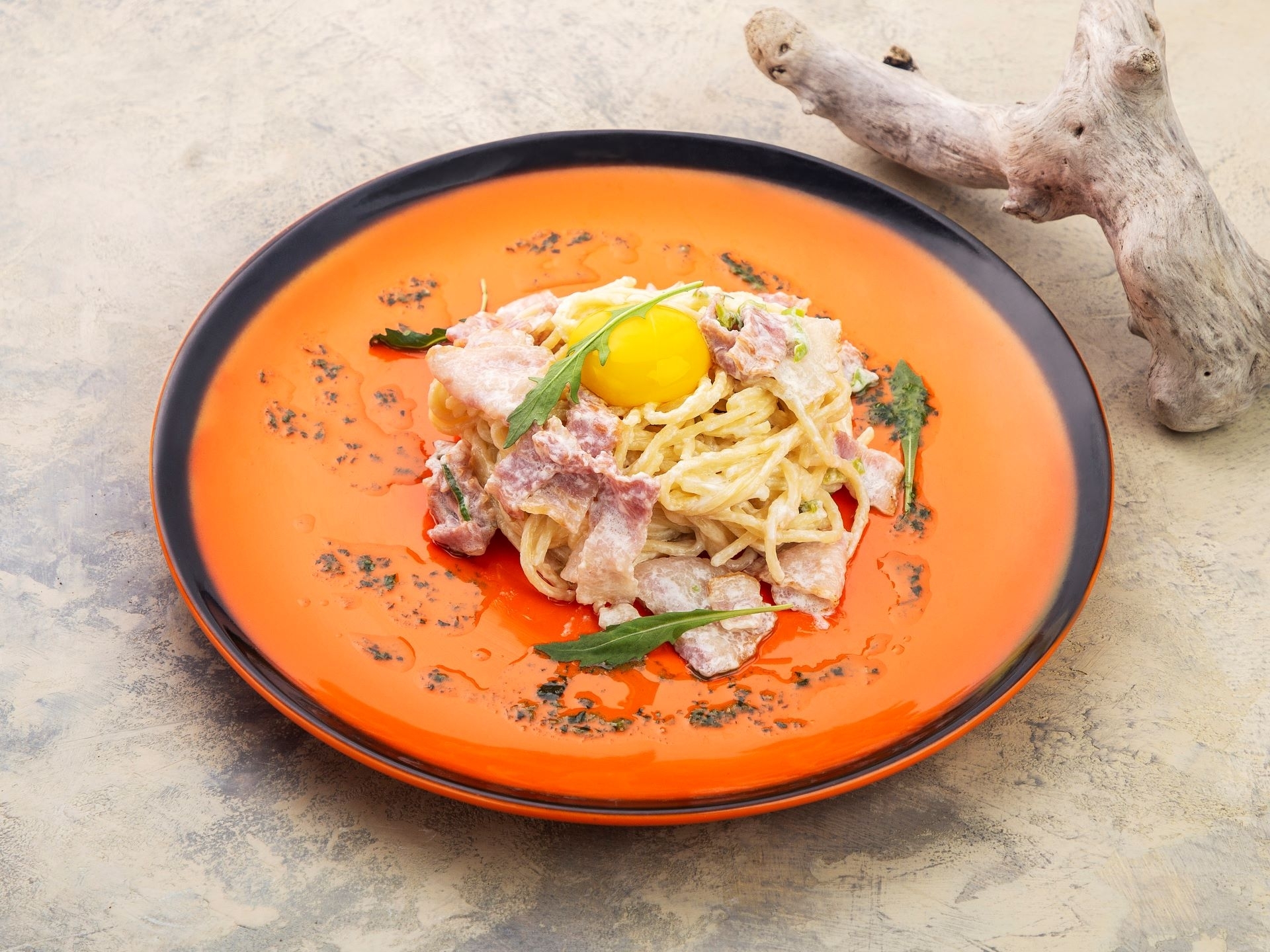 Паста Карбонара с беконом