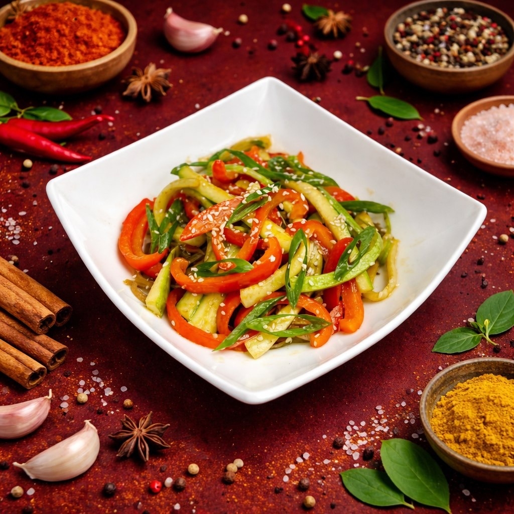 Соба с овощами