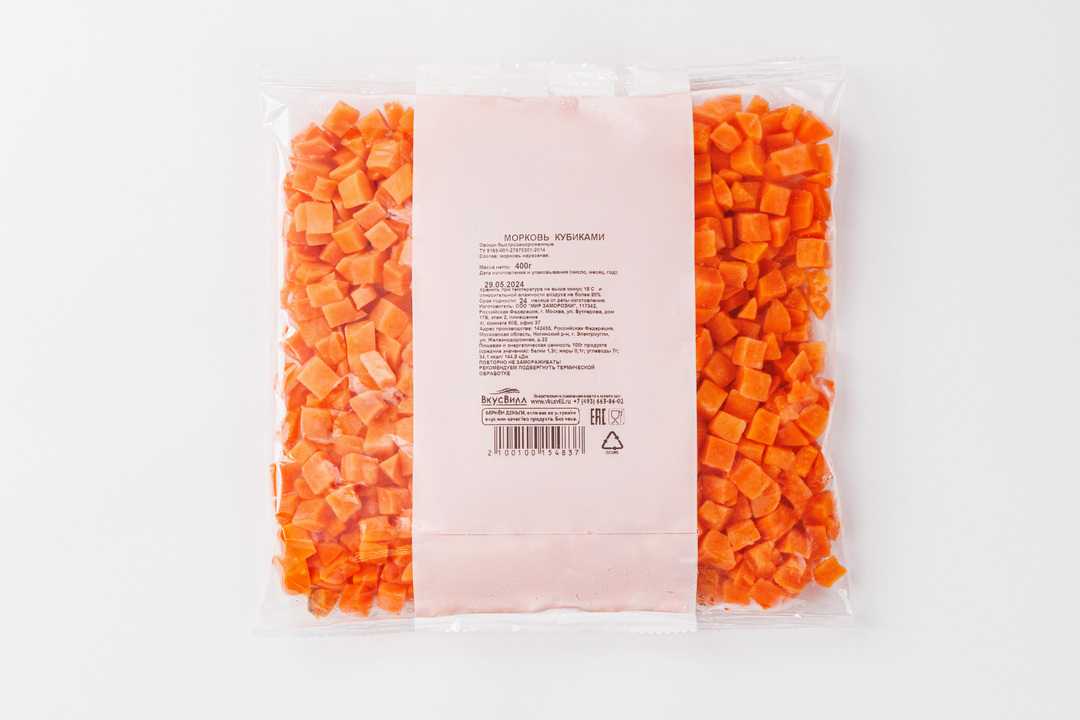 Морковь кубиками зам.(Продукт замороженный)