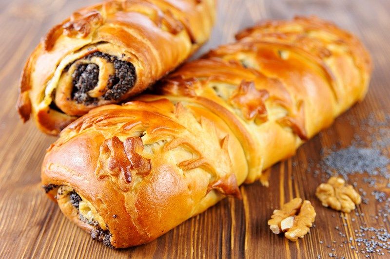 Пирог с маком и грецким орехом 0.5 кг