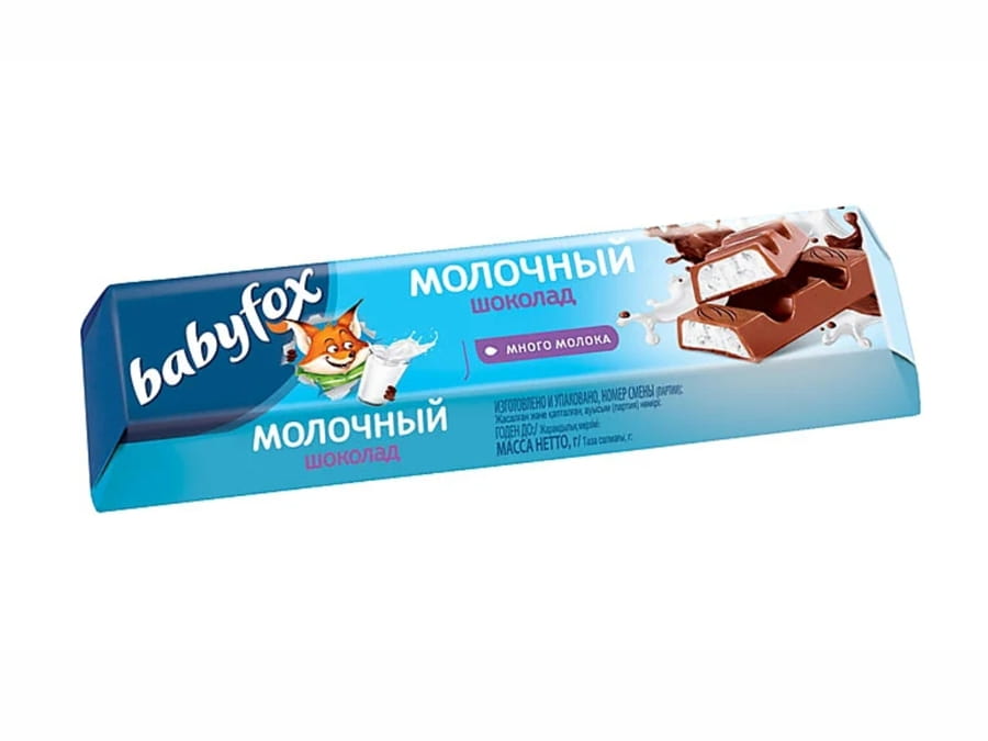 Батончик BabyFox с молочной начинкой
