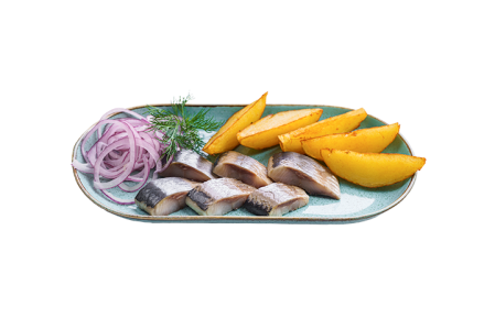 Сельдь с картофелем