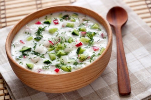 Окрошка на мацони