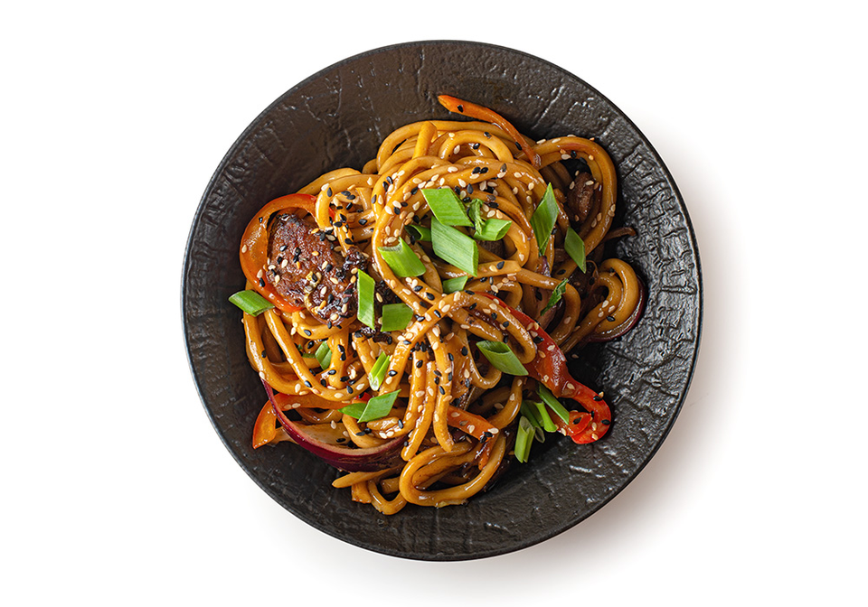 Удон с говядиной