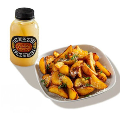 Напиток и картофельные дольки