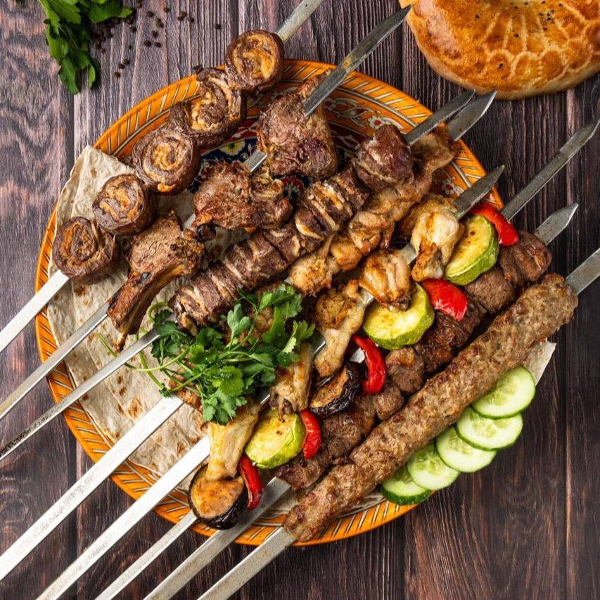 Шашлык ассорти (8 видов разных шашлыков)