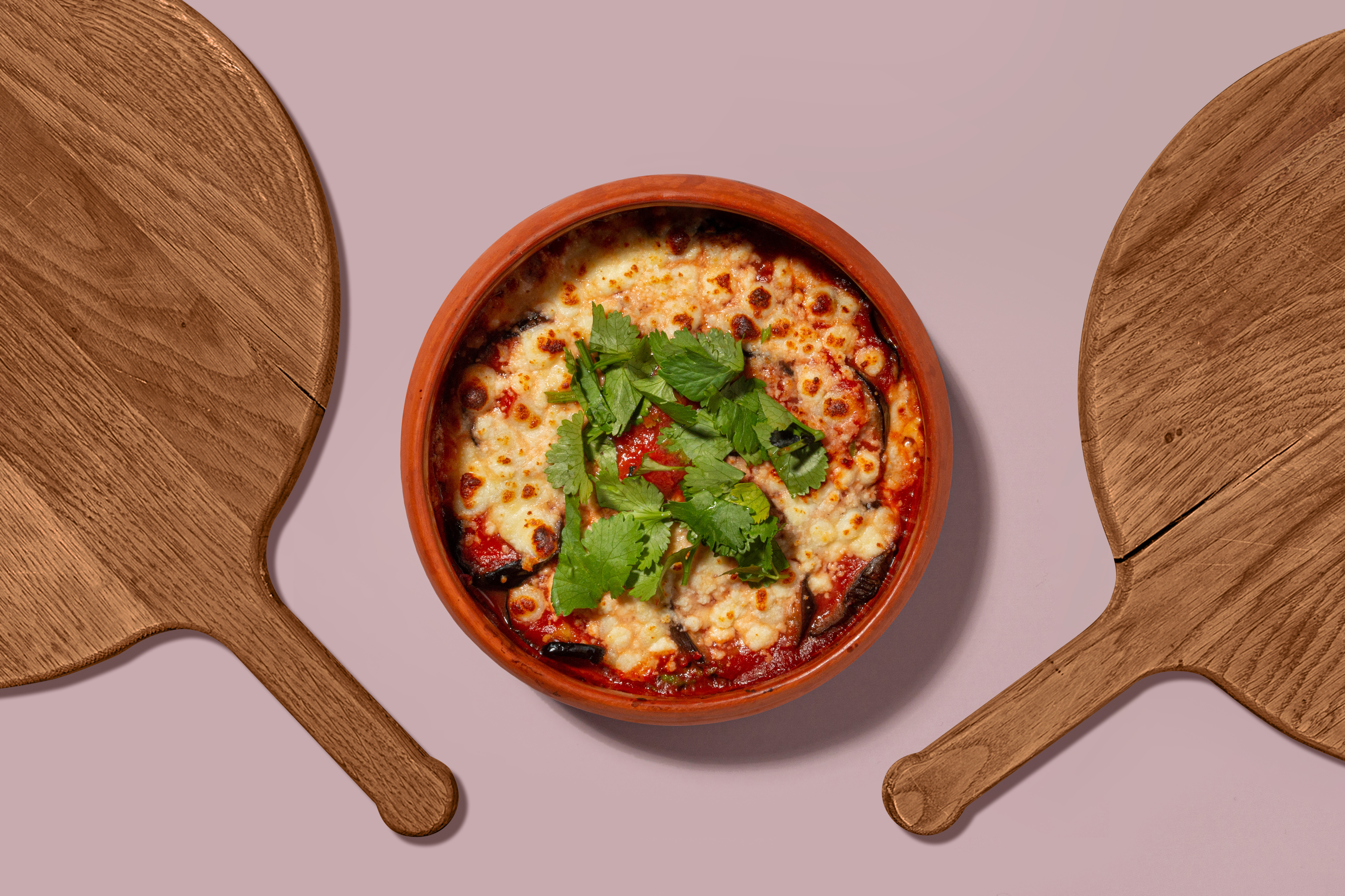 Запеченные баклажаны с сулугуни