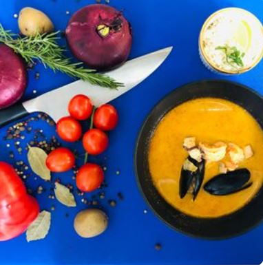 Суп Том ям с морепродуктами