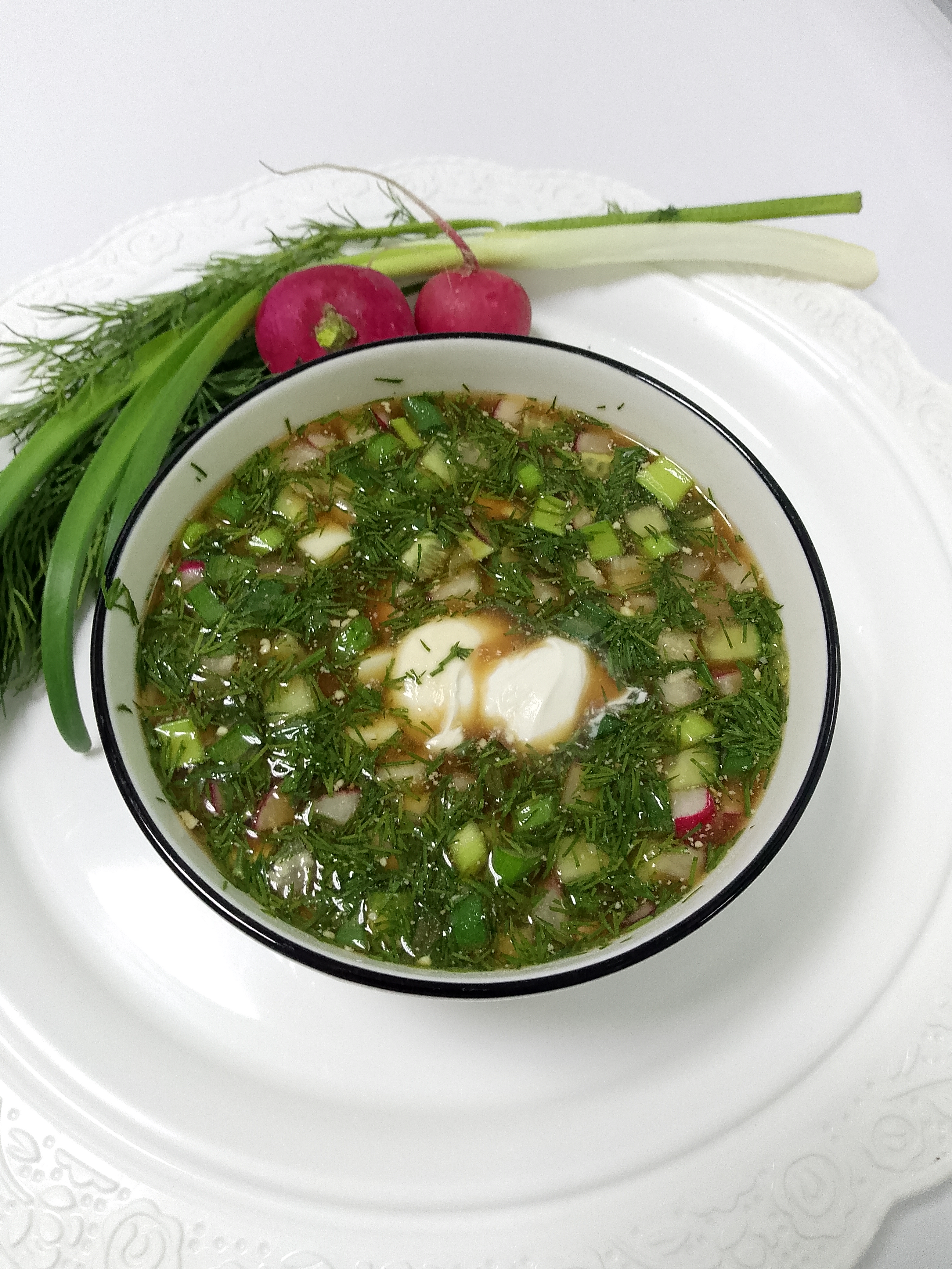 Окрошка классическая на квасе