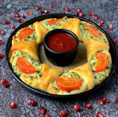 Пирог с сыром и зеленью